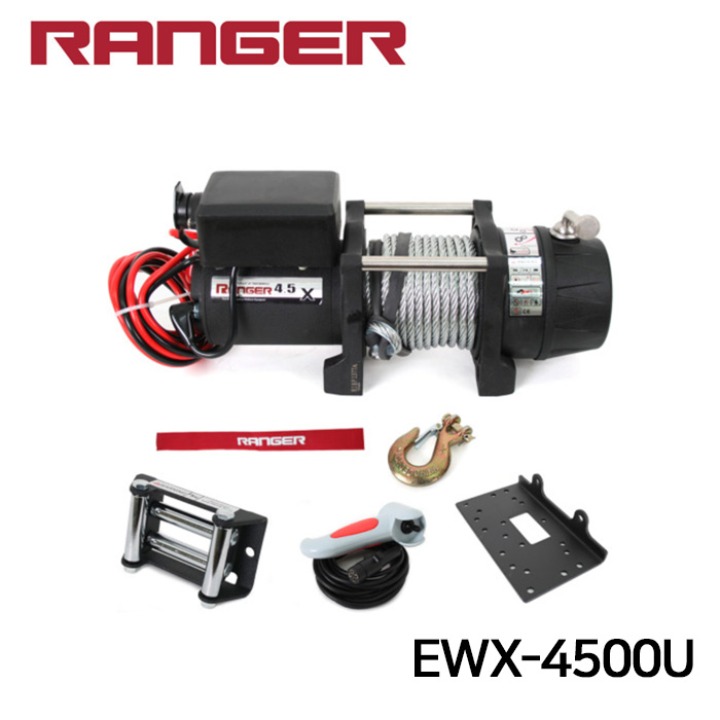 런바 레인져 RANGER 4.5X 차량용 DC윈치(12V용/2,041kg) EWX-4500U