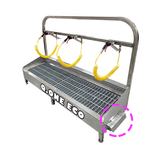 큐원에코텍 Q5-19 3인용 흙먼지털이개 신발털이개 안전화털이개 먼지털이개 신발세척기