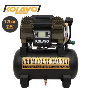 콜라보 콤프레샤 유선타입 KOLAVO DC886 4HP 4마력 저소음 오일리스 중고압 12bar 타입