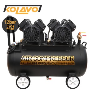 콜라보 콤프레샤 유선타입 KOLAVO DC992 5HP 5마력 저소음 오일리스 중고압 12bar 타입