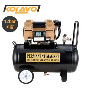 콜라보 콤프레샤 유선타입 KOLAVO DC991 4HP 4마력 저소음 오일리스 중고압 12bar 타입